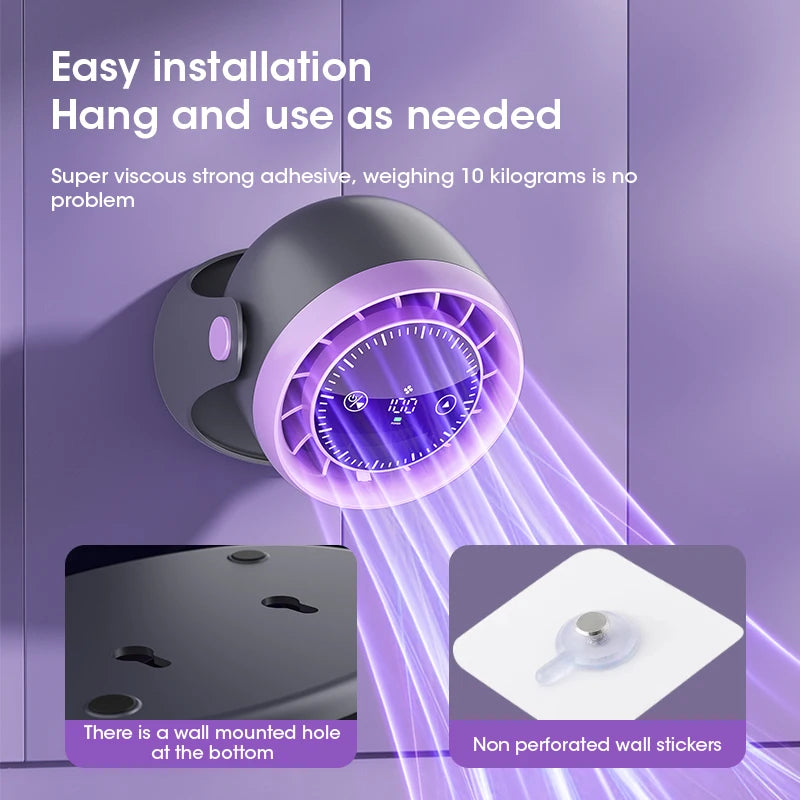 Touch Screen Mini Desk Fan – 100-Speed Adjustable Quiet Fan with Digital Display, Powerful Cooling & Air Circulation